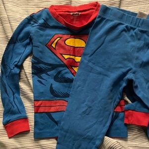 Superman Blue and Red Pajama Set